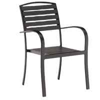 Ensemble de table et de chaises de salle à manger d'extérieur en aluminium haut de gamme, meubles de jardin pliables pour hôtel, café, restaurant, terrasse