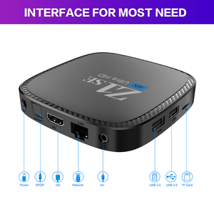 Nhà Máy bán hàng trực tiếp giá tối thiểu tốt nhất tv box wifi OTT phương tiện truyền thông Máy nghe nhạc ATV Set Top Box Z1 ES Android TV Box - Product Image 2