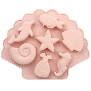 Ocean Animal <b>Silicone</b> Cake Mold Reusable Food Grade <b>Baking</b> Mould for Chocolate Candy Fondant Ice Cube Dessert Decor - Product Image 3