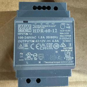 SMPS Meanwell HDR-60-12 60 Вт 12 В 4,5 А AC-DC Сверхтонкий шагообразный DIN-рейка импульсный источник питания - Product Image 4