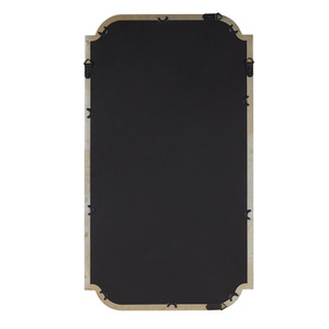<b>Gold</b> Scalloped Wall <b>Mirror</b> Rectangular Framed <b>Mirror</b> For Entryway Or Bedroom Decor - Product Image 5