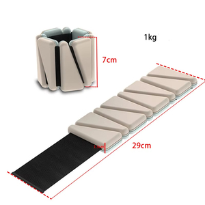 สายรัดข้อมือสองสีแอโรบิกเดินออกกำลังกายเล่นฟิตเนสออกกำลังกายแบบพกพาปรับได้ใส่สบาย - Product Image 2