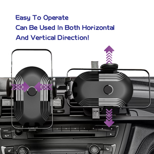 360Degree Rotation ABS Silicone Foam Phone Holder Car Mount Press-Type Car Air Outlet Mobile Holder - Product Image 6