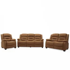 GEEKSOFA Furniture Luxury Fixed Sofa Set Fabric Modern 3+2 Seater Living Room Fixed Sofa With Folding Down Table