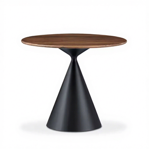 Durable Minimalist Wooden <b>Round</b> <b>Dining</b> <b>Table</b> <b>Set</b> <b>for</b> Home Apartment Villa Hotel School & Park Use-Contemporary <b>Dining</b> Furniture - Product Image 1