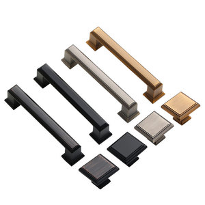 Lcedis Cabinet Handles Bar Shape Zinc Alloy Minimalist Design For <b>Wardrobe</b> And Kitchen Furniture Hardware Accessories - Product Image 3