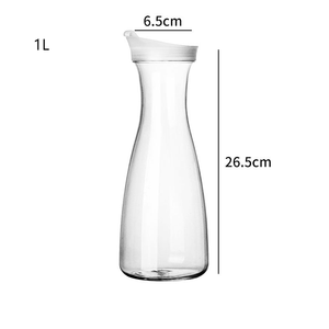 Tiệc Cưới Sử Dụng Rõ Ràng Pet Nhựa Carafe Với Nắp 32Oz 50 Oz 1L 1.5L Bình Nước Cho Ice Tea Nước Trái Cây Sữa Nước Giải Khát Jug - Product Image 5