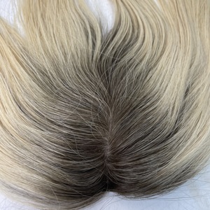 New <span class=keywords><strong>Silk</strong></span> Cơ sở 3*5inch Ombre Màu sắc T2 #/613 # tóc miếng cho Bím Tóc phụ nữ - Product Image 2