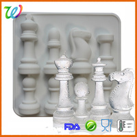 Plateau de cubes à glace en silicone personnalisé, pour échecs