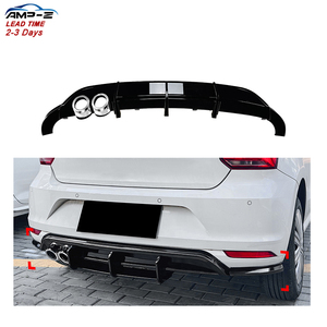 AMP-Z Preço de Atacado de Fábrica Kits de Carroceria Difusor de Para-choque Traseiro Spoiler Traseiro para <span class=keywords><strong>VW</strong></span> Polo 6R 2009-2014 - Product Image 1