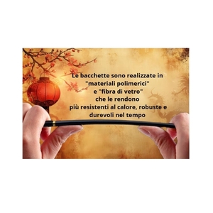 Set di 10 bacchette riutilizzabili per sushi, nere con punta dorata, antiscivolo, in stile giapponese, per mangiare e come regalo - Product Image 3