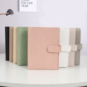 Ins <span class=keywords><strong>Etsy</strong></span> FB TK Best Seller siyah beyaz gri pembe bej A6 Lizard yüzük bütçe Binder cüzdan düğmesi ile gündem planlayıcısı olarak - Product Image 1