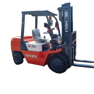 รถยกดีเซลยี่ห้ออานฮุย เฮเฟย์ มือสอง ขนาด 3.5 ตัน พร้อมอุปกรณ์เสริมไฮดรอลิกไซด์ชิฟเตอร์และยางตัน ขายในดูไบ - Product Image 1