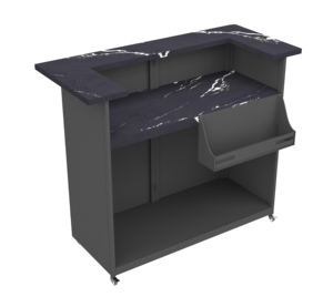 <span class=keywords><strong>Bancone</strong></span> Bar Pieghevole in Ferro su Misura con Design Moderno per Uso Esterno, Attrezzatura per Catering per Servizio <span class=keywords><strong>Snack</strong></span>, Dolciumi e Patatine - Product Image 3