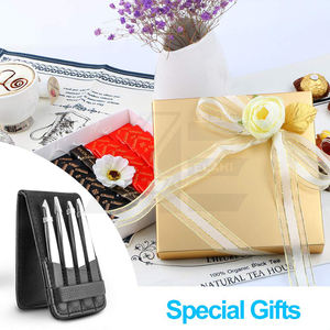 Juego de 4 Pinzas para Cejas y Pestañas de Acero Inoxidable con Punta Inclinada, con Estuche de Cuero y Acabado Espejo - Product Image 6