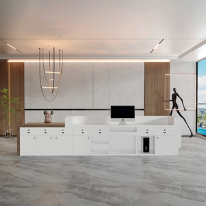 Mode simple Magasin de vêtements Caisse enregistreuse Société moderne table de service bureau salon de beauté réception Réception - Product Image 4