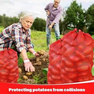 Huamaohengchun - Paquete de 24 Bolsas de Malla para Cebollas, Duraderas, de 20''x14'', Reutilizables, con Cierre de Cordón, con Logotipo Personalizado (LDPE) - Product Image 2