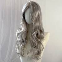 Perruque complète Meilasi pour le commerce extérieur, cheveux longs bouclés, pour femme, style européen et américain, sexy, ondulée, en fibre haute température, naturelle