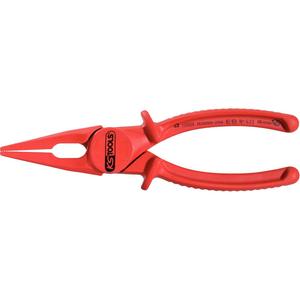 KS TOOLS Plastic <b>flat</b> <b>nose</b> <b>pliers</b> with protective insulation, 200mm - Product Image 1