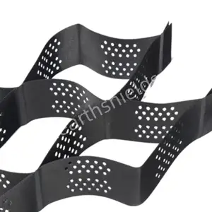 High Honeycomb Black HDPE Geocell Reinforcement Driveway For Road Gravel Stabilizer Grid Retaining Wall Embankment