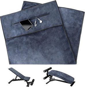 Serviette de sport en microfibre tricotée avec poche zippée, séchage rapide et absorption de l'eau - Product Image 1