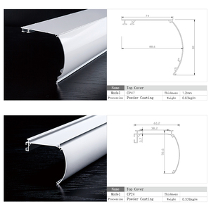 Iksun โพรไฟล์อลูมิเนียมสำหรับม่านหน้าต่าง6063แบบอัดขึ้นรูปเคลือบผง - Product Image 4