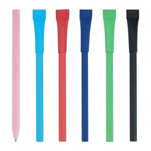 Wholesale Eco Friendly Degradable <b>Rolling</b> 1.0Mm Advertising Custom Logo Printing Kraft <b>Paper</b> Tube Pen - Product Image 2