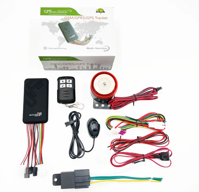 Rastreadores GPS para vehículos de coche GT06, bocina, Control remoto de una tecla, rastreador GPS para motocicleta 2G, antirrobo, Secumore Plus, aplicación gratuita