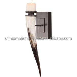 Bougeoir en corne Antique, 20 pièces, support décoratif en corne, accessoires artisanaux pour la vente - Product Image 5