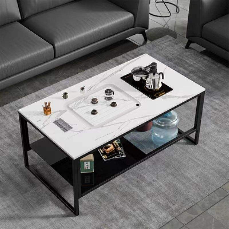 Mesa de té de losa blanca 607