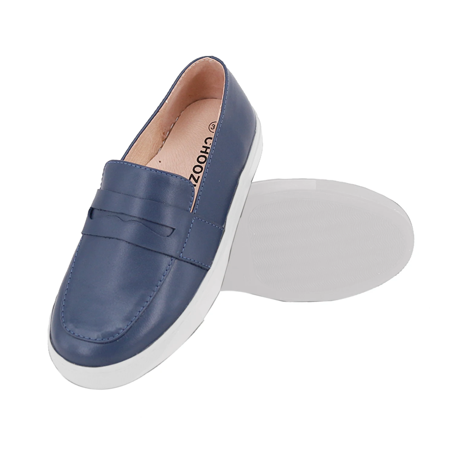 Cheap price high quality new designer custom oem genuine leather children boys dress casual shoes kids girls loafers