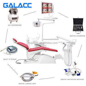 Ensemble complet de fauteuil dentaire portable à prix d'usine Offre Spéciale avec détartreur, ensemble de pièces à main, compresseur, caméra intra-orale - Product Image 1