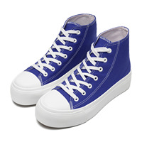 Chaussures de tennis à semelle épaisse disponibles en plusieurs couleurs, basses et hautes, plateforme décontractée pour hommes et femmes