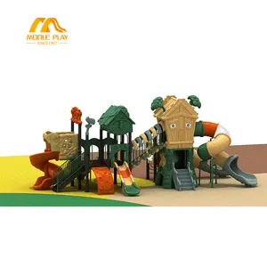 Small outdoor playground kids lovely plastic slide kindergarten outdoor playground equipment for children