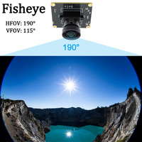 Mini cámara web de seguridad con iluminación Fisheye 1080P, cámara USB 2.0 para PC con poca luz, 0.0001Lux, UVC Plug&Play, sin necesidad de controladores