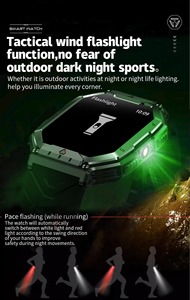 Drioshipping Smartwatch en forma de corazón Deportes al aire libre Smartwatch para Bluetooth TFT Sleep Tracker Altitude Air Pressure Compass - Product Image 6