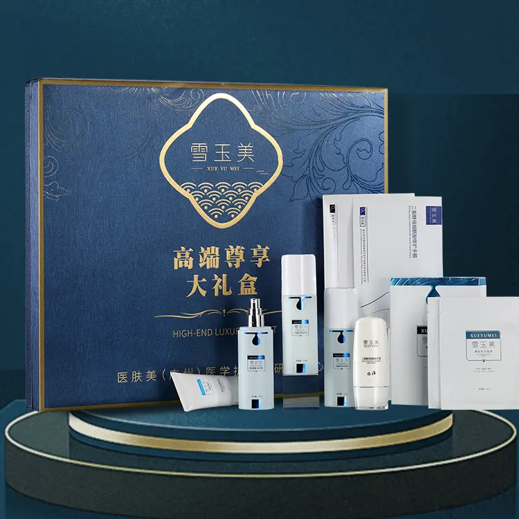 OEM Vegan Facial Serum Skin Care 5 Piece Set 5D Hyaluronic Acid Moisturizing Organic Korean Private Label Skin Care Set