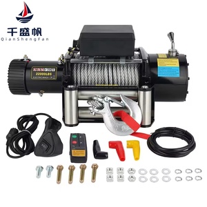 QSF Venta caliente camión cabrestante 12V 22000lb fábrica <span class=keywords><strong>precio</strong></span> al por mayor coche montado cabrestante remolque cabrestante eléctrico - Product Image 1