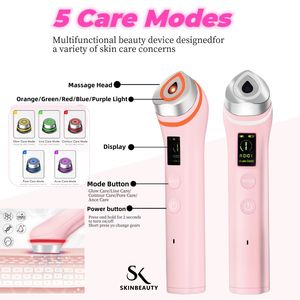 Dispositivo de Belleza Facial de Electroporación Portátil, Lifting Facial <span class=keywords><strong>ESM</strong></span>, Microcorriente, Tecnología de Espectro de Cinco Colores sin Agujas - Product Image 2