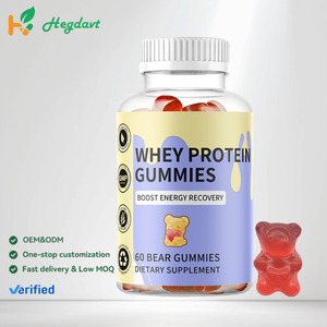 Gommes de protéines de lactosérum de haute qualité, 60 gommes, soutien immunitaire, complément alimentaire pour adultes, impression de marque privée, personnalisation du logo - Product Image 1