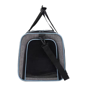 Portador de viaje para mascotas expandible de lado suave aprobado por la aerolínea Cierre de cremallera y mochila para <span class=keywords><strong>perros</strong></span> con bolsillos Almohadilla de lana extraíble - Product Image 3