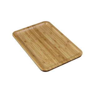 Rectangular <b>Bamboo</b> Serving Tray Set For Tea Coffee Hotel Restaurant Use - Product Image 4