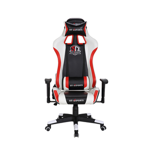 Chaise de bureau de <span class=keywords><strong>Gamer</strong></span> en similicuir, siège pivotant, à câble, blanc, pivotante, pour ordinateur - Product Image 2