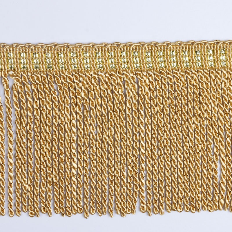 Factory Hot Sales Bullion Fringe Tassel And Fringe 8 Cm New Wholesale Custom Polyester Ribbon Trim Bullion Fringe