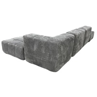Canapé modulaire sectionnel moderne et durable avec rembourrage en éponge et revêtement en tissu