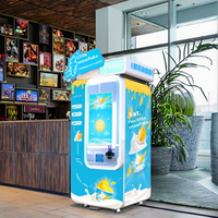 Distributeur automatique de crème glacée commercial extérieur, sans personnel, à congélation rapide 5S, en aluminium usiné CNC, marque JAS, modèle 6