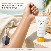Crème solaire hydratante SPF 50 1,69 fl oz |   Glow Natural Face Sans Effet Blanchesur Acide Hyaluronique Niacinamide Sans Huile