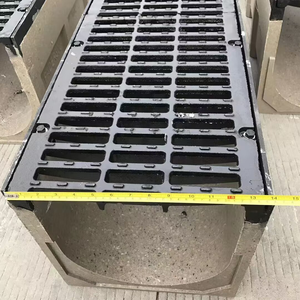 Canal de fossé de drainage en résine directe d'usine Canal de drainage Smc en plastique HDPE en forme de U avec grilles et couvercles de ravin - Product Image 5