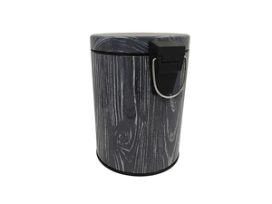 Pattumiera a Pedale a Righe con Coperchio, Contenitore <span class=keywords><strong>Salvaspazio</strong></span> per Rifiuti, Bidone per Cucina Bagno Ufficio per Interni Eleganti - Product Image 3