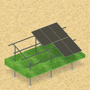 Système de montage de centrale solaire photovoltaïque à grande échelle, système de fondation à vis de terre, construction de grande centrale solaire - Product Image 1